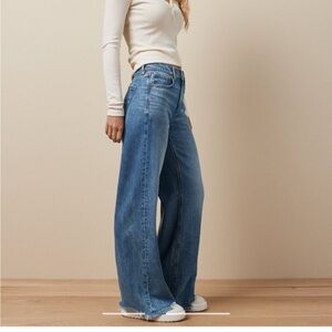 American Eagle super high rise baggy wide leg jeans